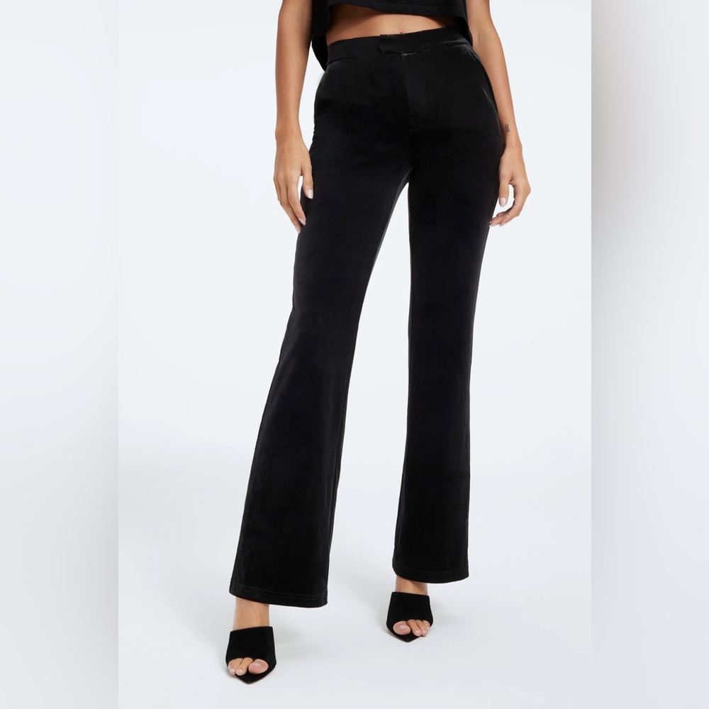 Good American Velvet Trousers Size 2 NWT